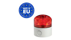 Sounder Beacon LED SIR-E Red 240VAC / DC 105dBA IP65 Surface Mount
